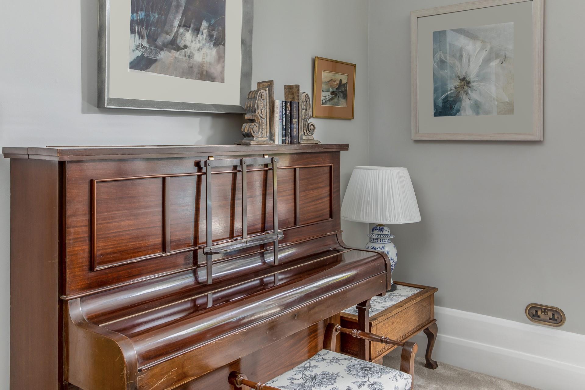Enjoy a family sing-song or peace and quiet to practice or just unwind tinkling the Ivories.