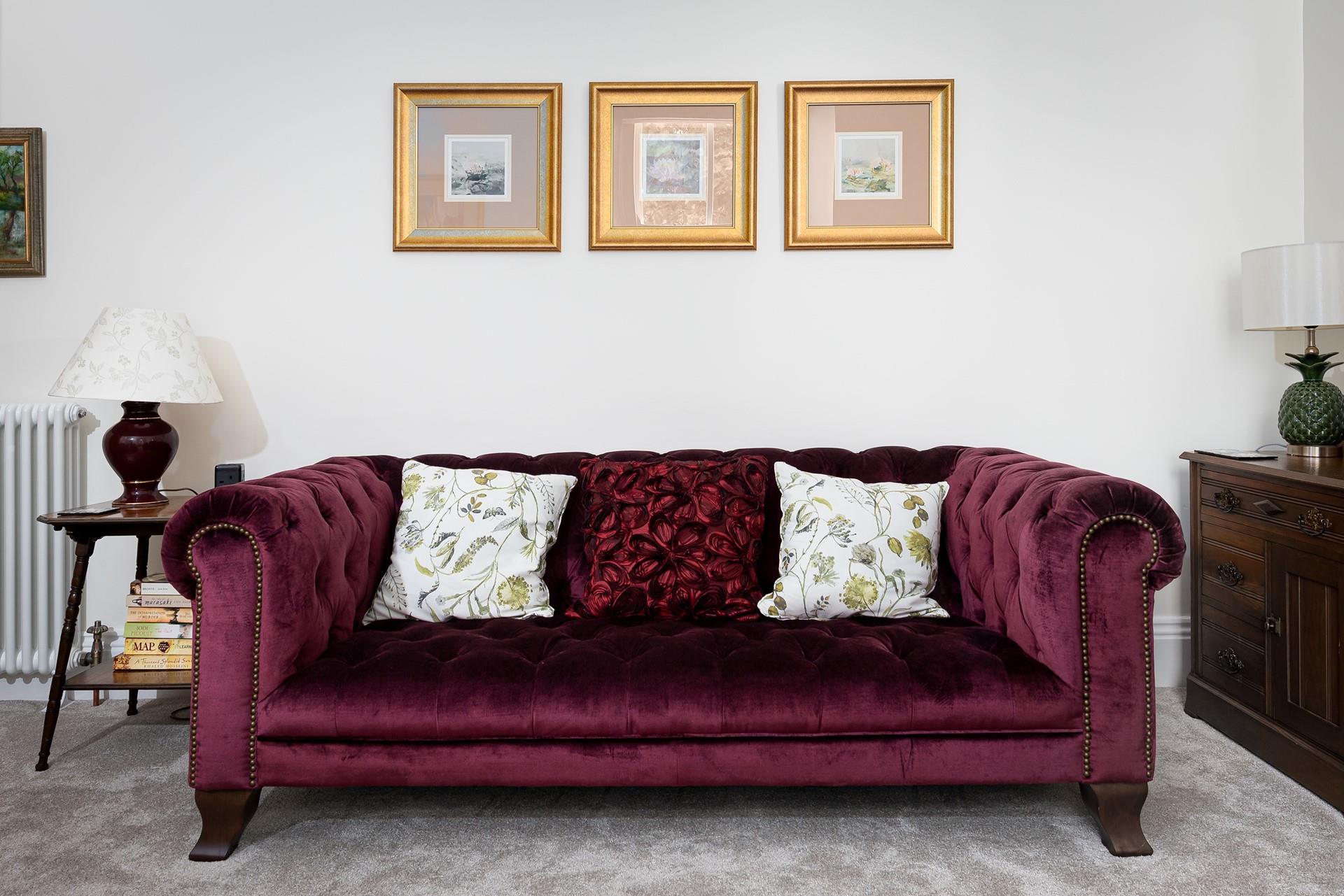 Relax on the sumptuous sofas - bliss!