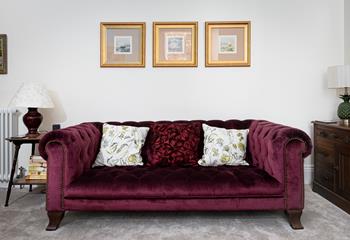 Relax on the sumptuous sofas - bliss!