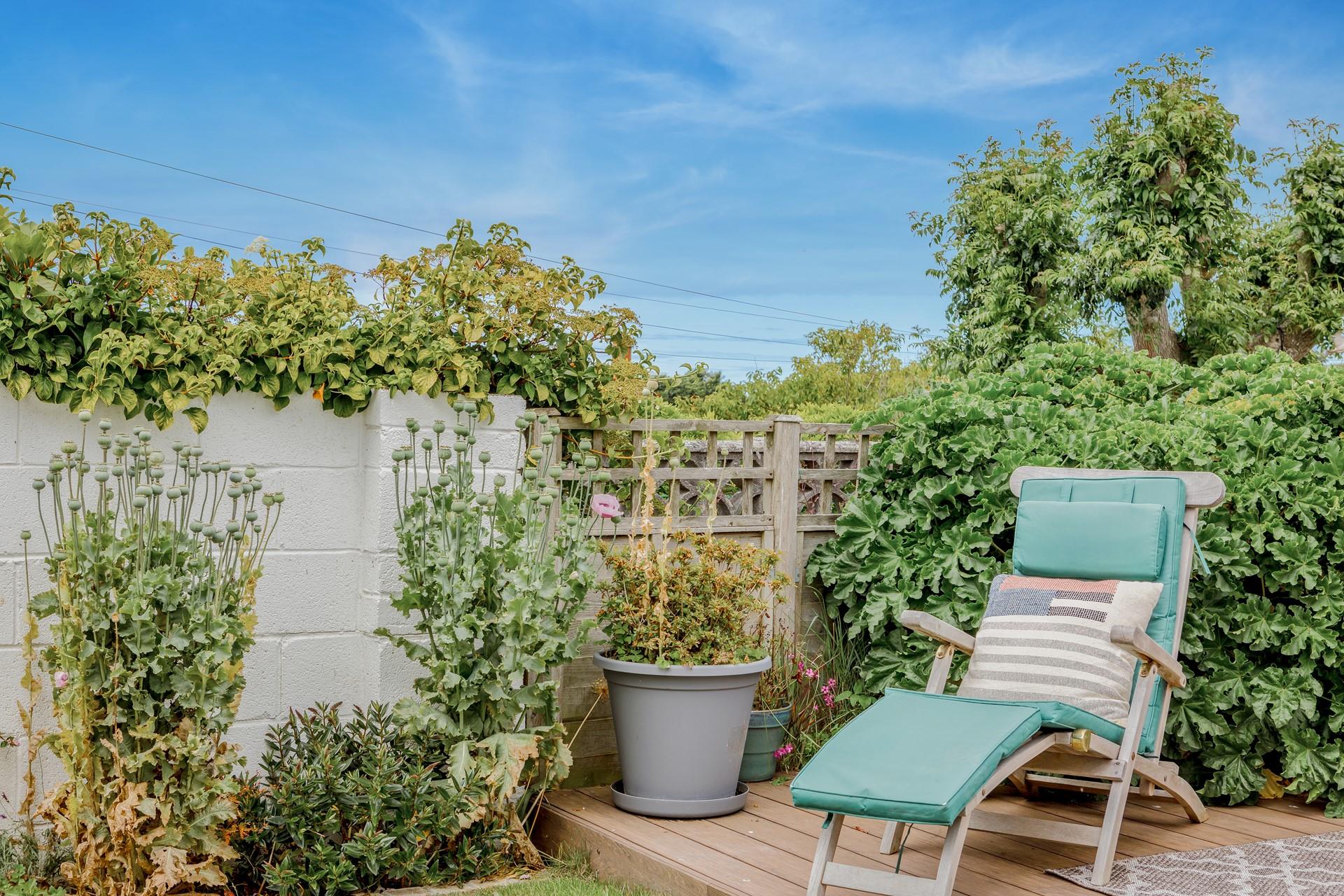 A garden chair is perfect to sit in if you want to catch a tan on a relaxing sunny day.