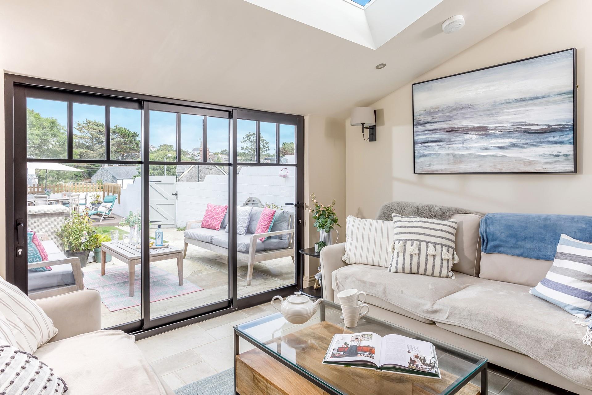 There is plenty of space for the whole family, with ample seating both indoor and out.