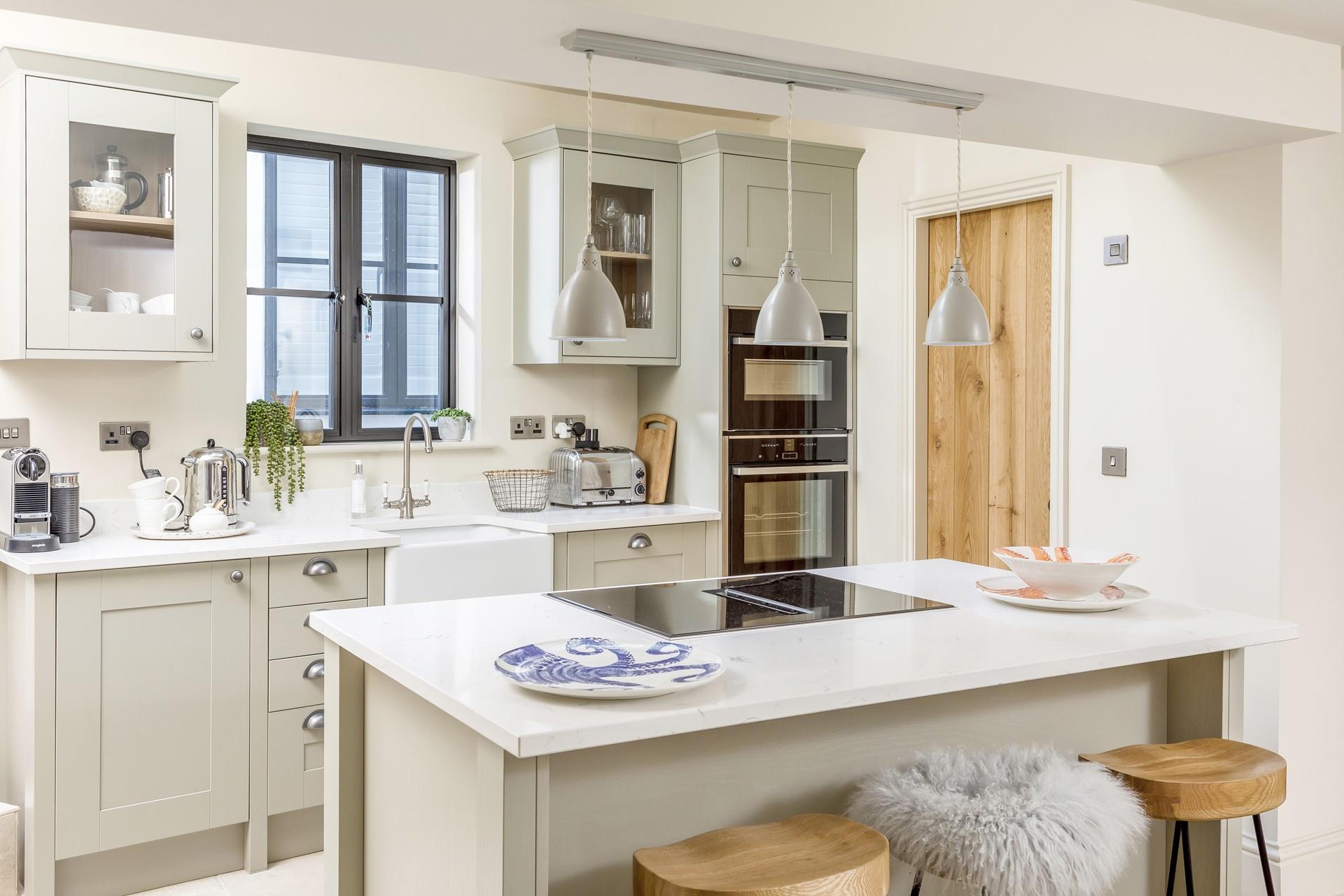 A gorgeous modern kitchen, where you can sit and make the most of family time together.
