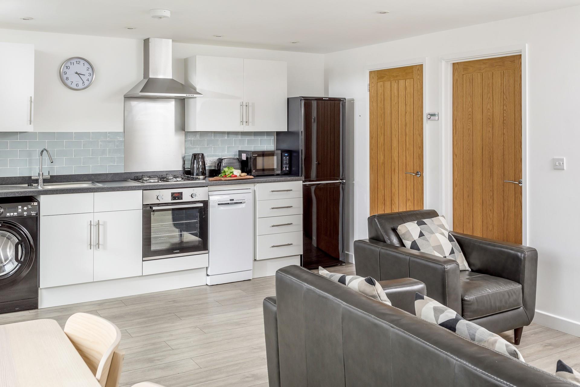 You can cook and relax with ease in the open plan space.