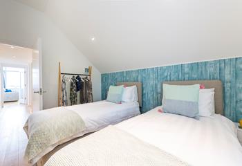 Bedroom 2 can be made up of twin beds or king size for flexible sleeping arrangements.