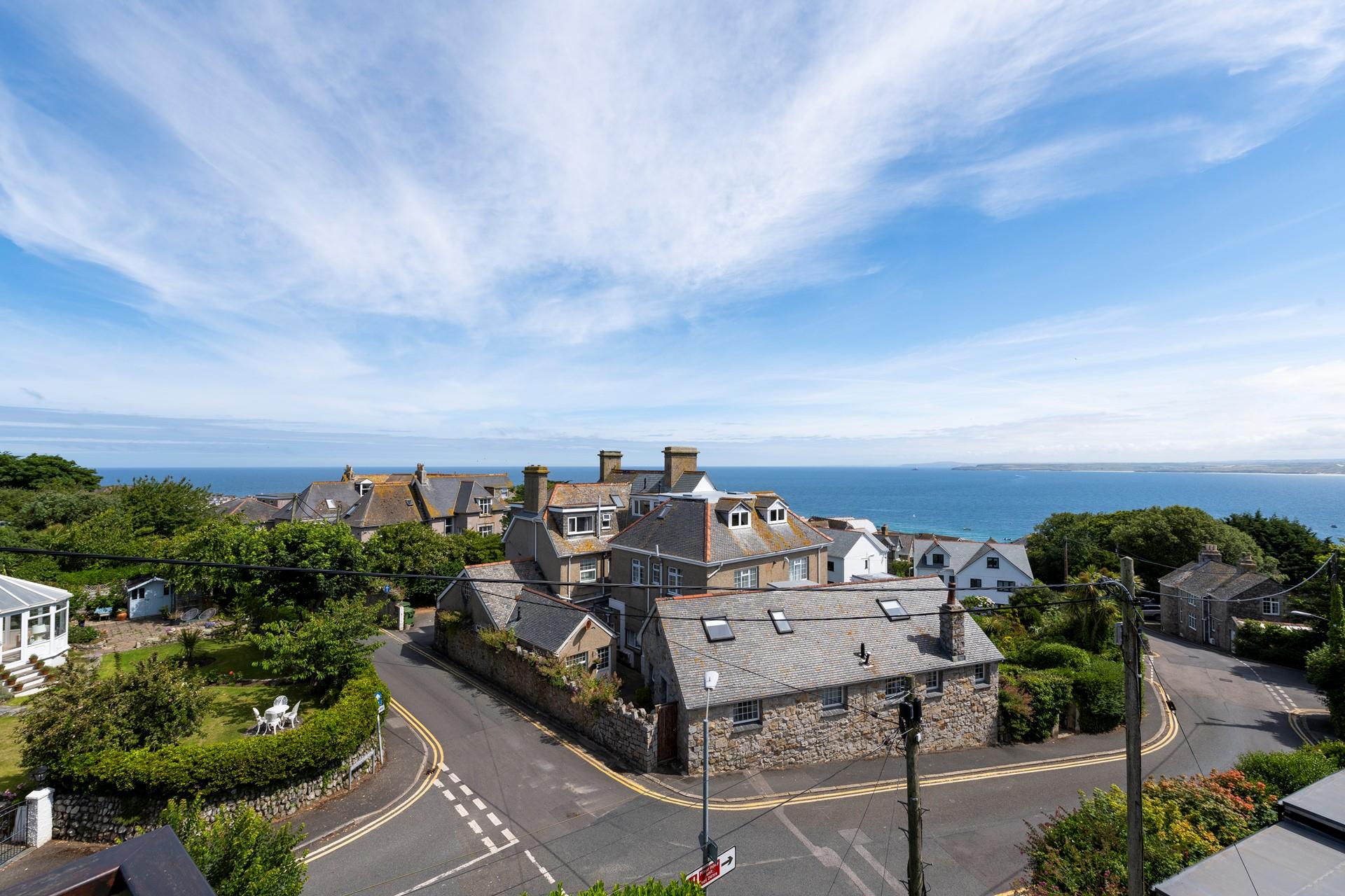 Just a 10-minute walk away is the soft white sands of Porthminster beach.