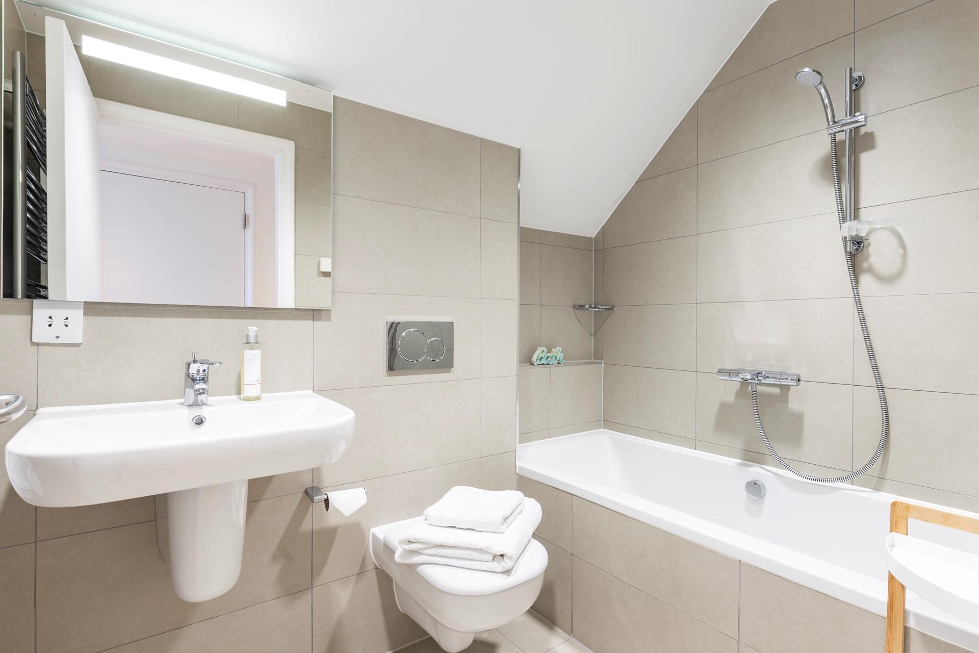 Relax and unwind by indulging in a bubble bath.