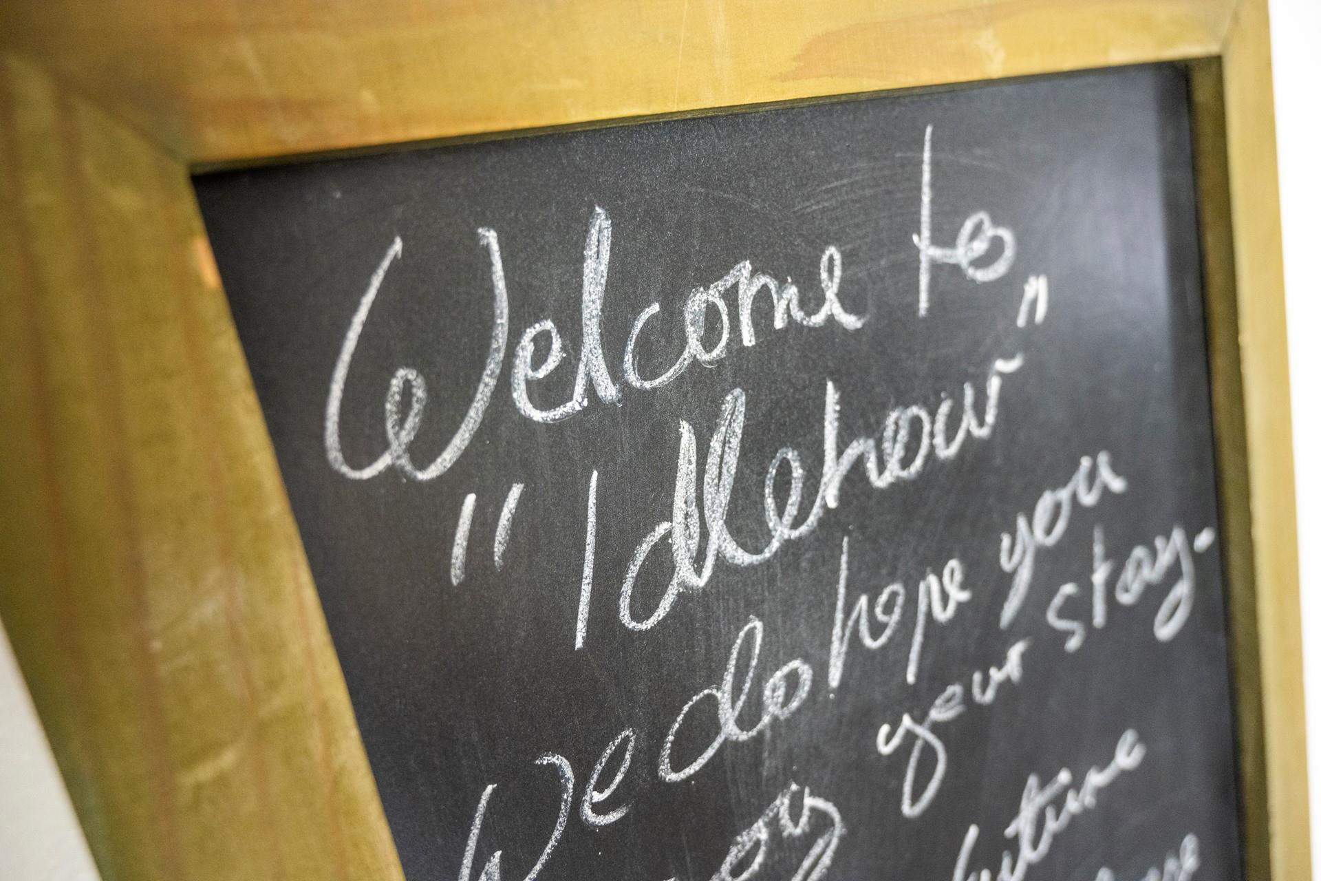 A lovely welcome from the owners.