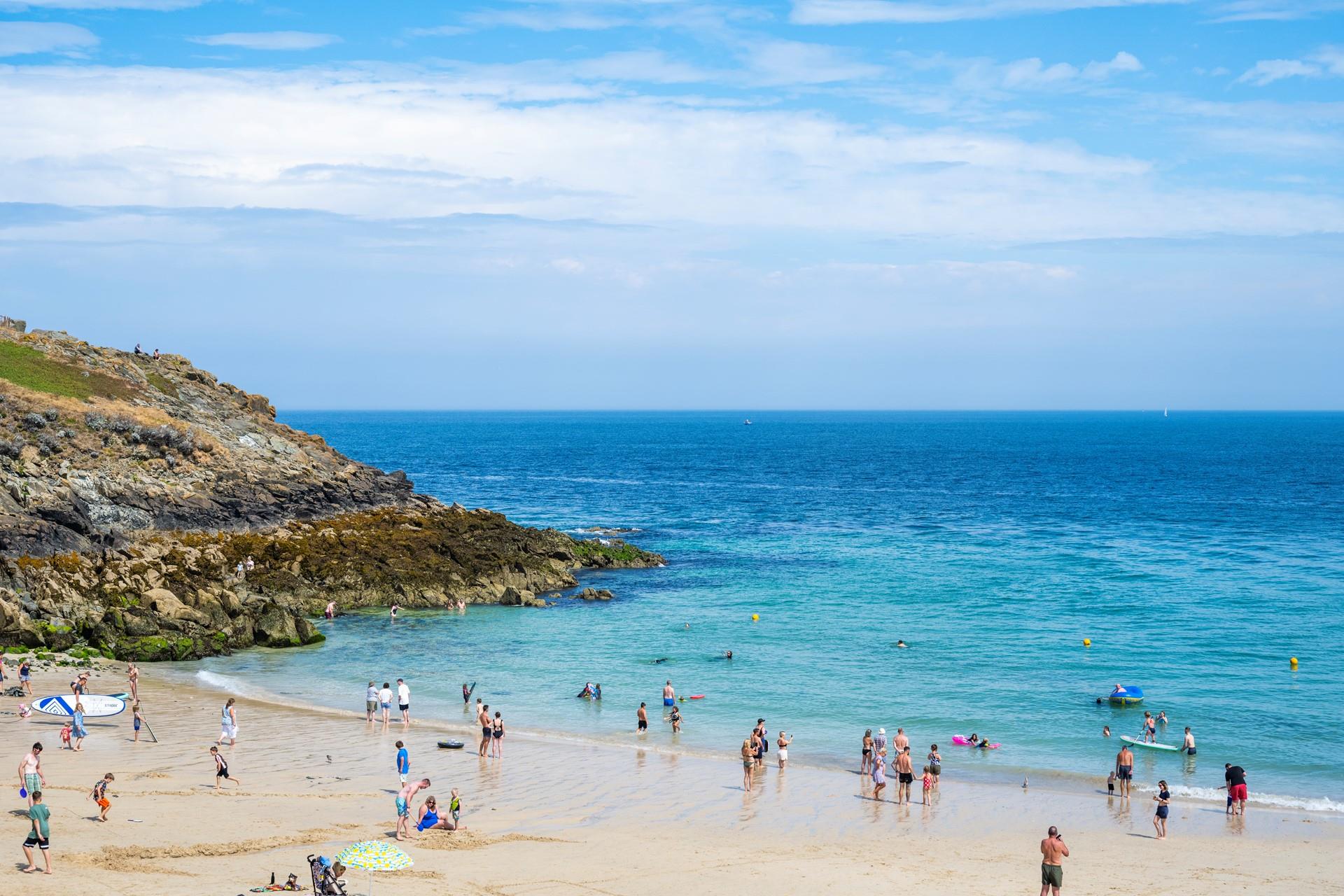 Take a dip in the sea on a hot summer's day.