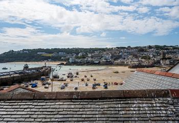 Watch the boats bobbing on the water when the tides in from the bedroom.