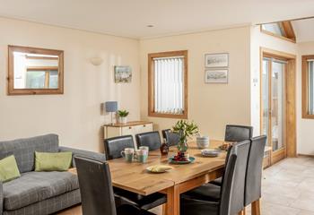 Tuck into breakfast before heading out to explore the nearby coast path.