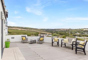 Plentiful outdoor space at the front of the house, with the village as your backdrop.