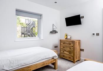 All the bedrooms are light and fresh with stylish oak furniture.