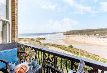 Breakfast in style, with breathtaking beach views as your backdrop.