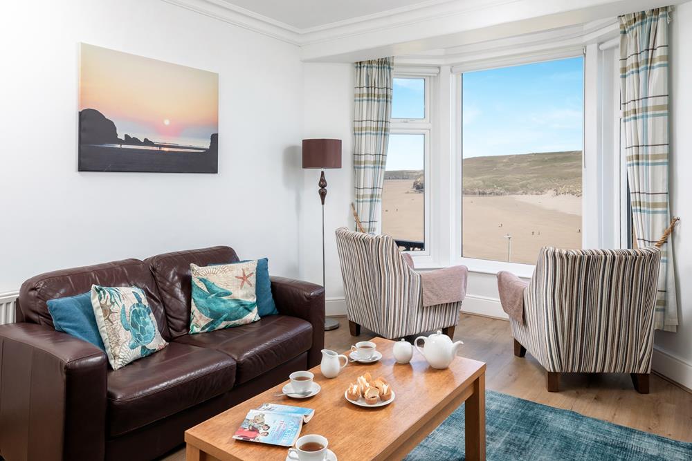 Beautiful beach and sea views await at 2 Trevose. 