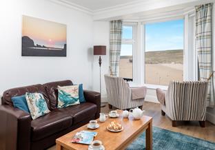 Beautiful beach and sea views await at 2 Trevose.