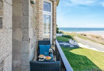 Enjoy the sea air whilst sipping your morning coffee on the balcony.