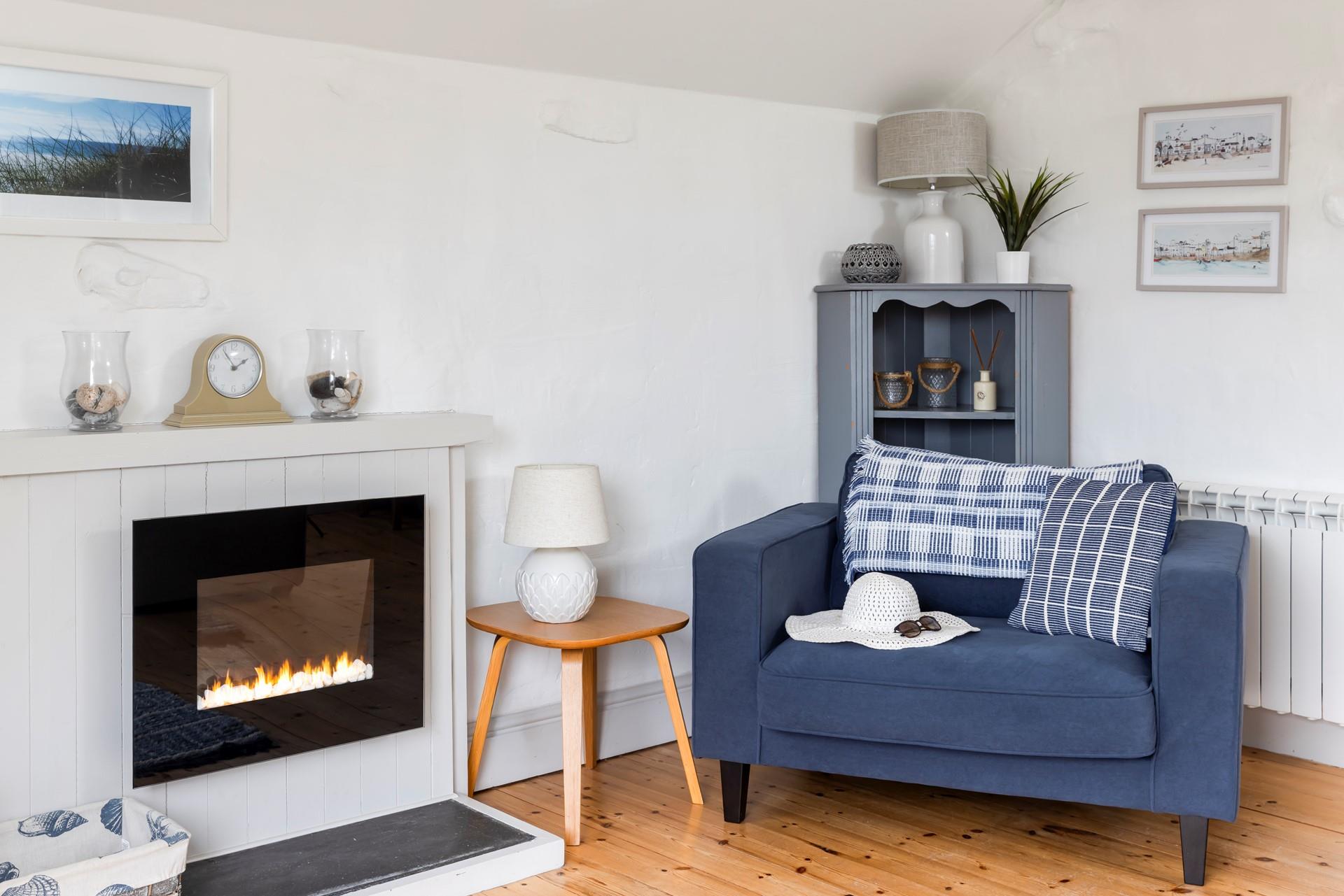 Put your feet up on the reclining chair after a day of walking the coast path.