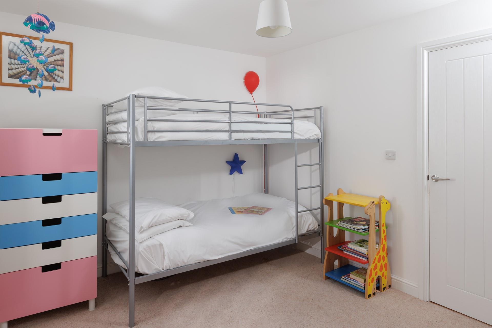 Kids will love the bunk bedroom!