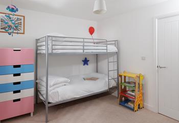 Kids will love the bunk bedroom!