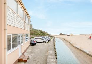 Even the car park has a beach view!