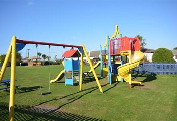 Kids will love the on-site play park.