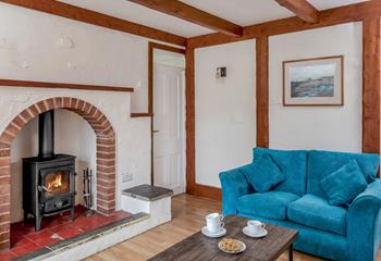 Spend your days exploring the Cornish coast and evenings curled up in the cosy living room.