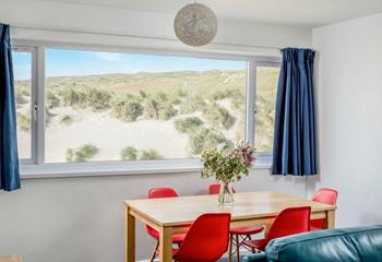 Admire the dune views from breakfast to dinner!