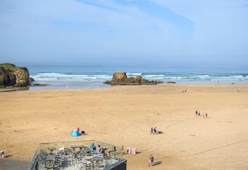 Stroll down onto the sand in seconds from 35 The Dunes.