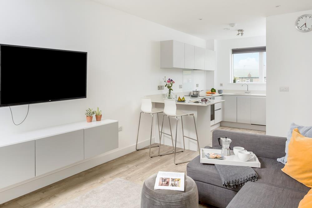 Open plan living is on the menu at Beachside Mews.