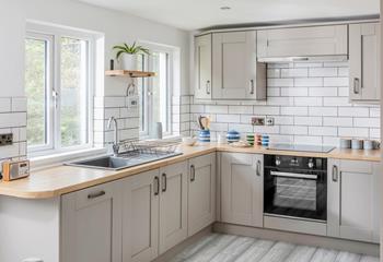 The kitchen is modern and stylish perfect for rustling up tasty meals.