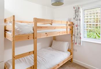 The kids will love the bunk beds in bedroom 3!