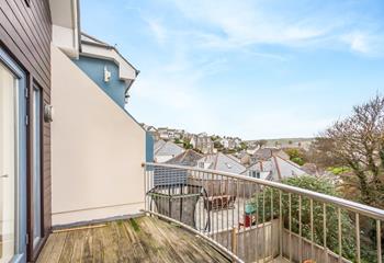 Reverse-level living make the most of the views from the open plan lounge diner.