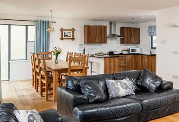 Open plan living means you can really make the most of time together.