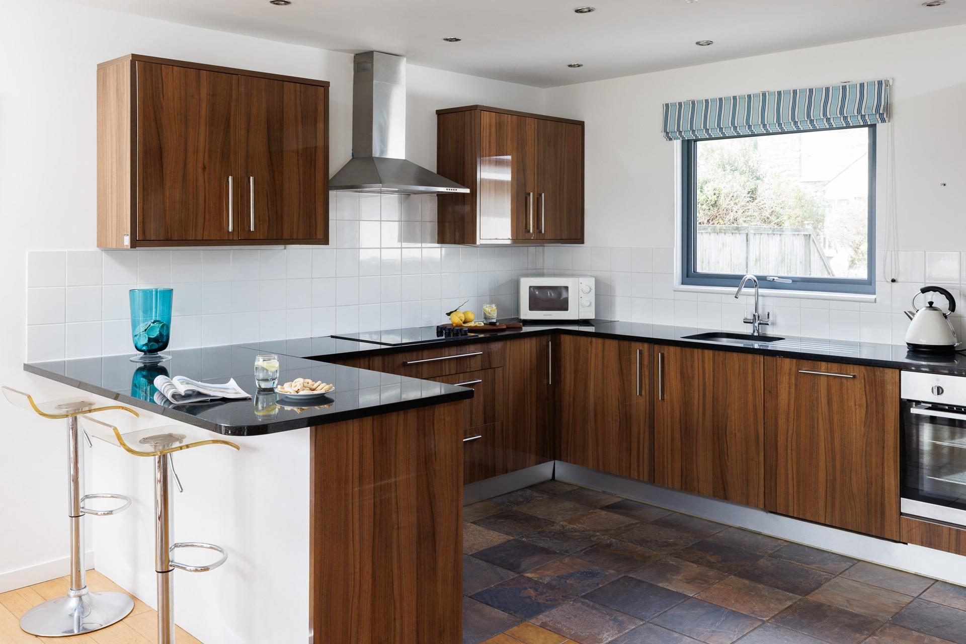 The foodies in the family will love cooking in the stylish kitchen.