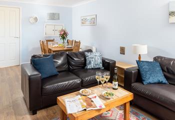 The dining space is great for holiday mealtimes and family game nights!