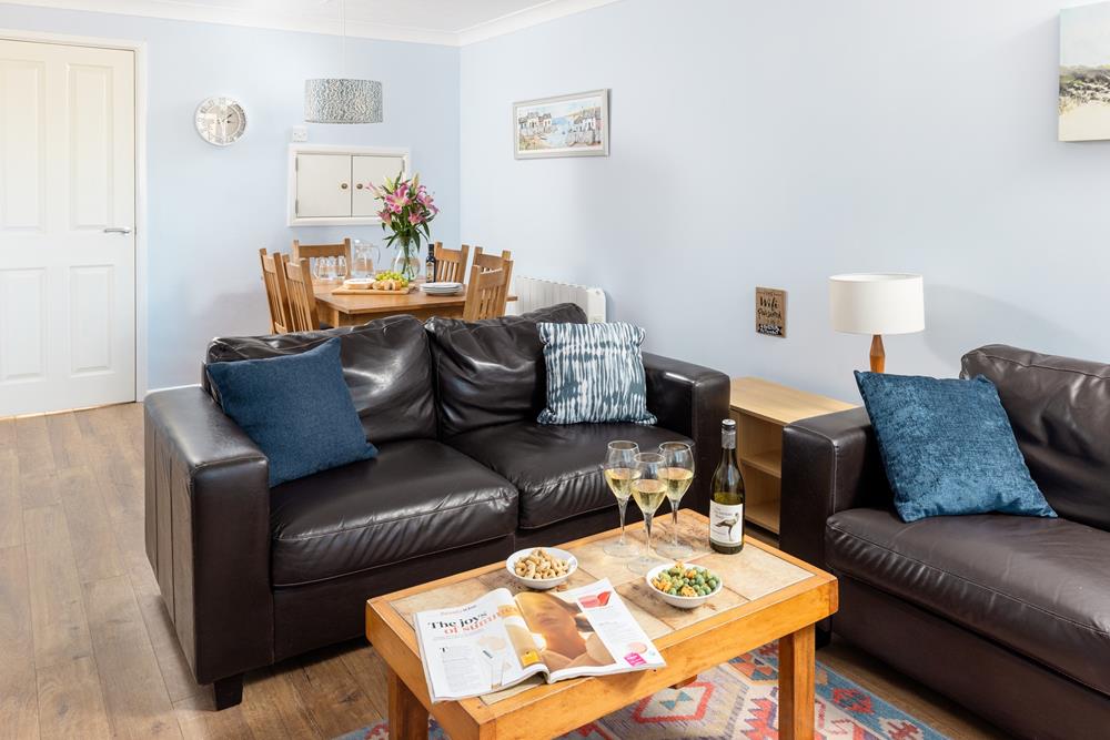 The dining space is great for holiday mealtimes and family game nights!