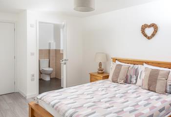 Get set for the day ahead, with the en suite shower in the master bedroom.