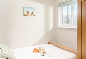 The double bedroom is a light and airy space.