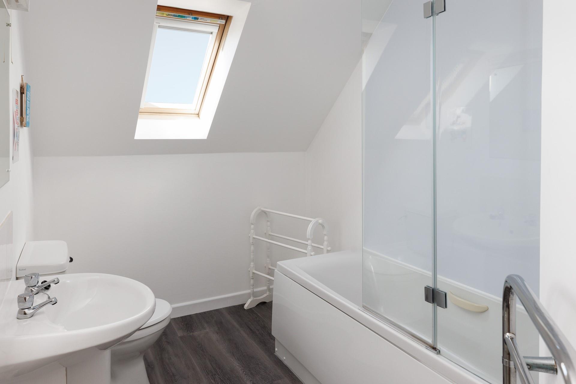 The roomy family bathrooms make bedtimes easy!