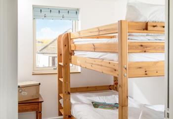 Bunk beds and sea views, great for the kids!