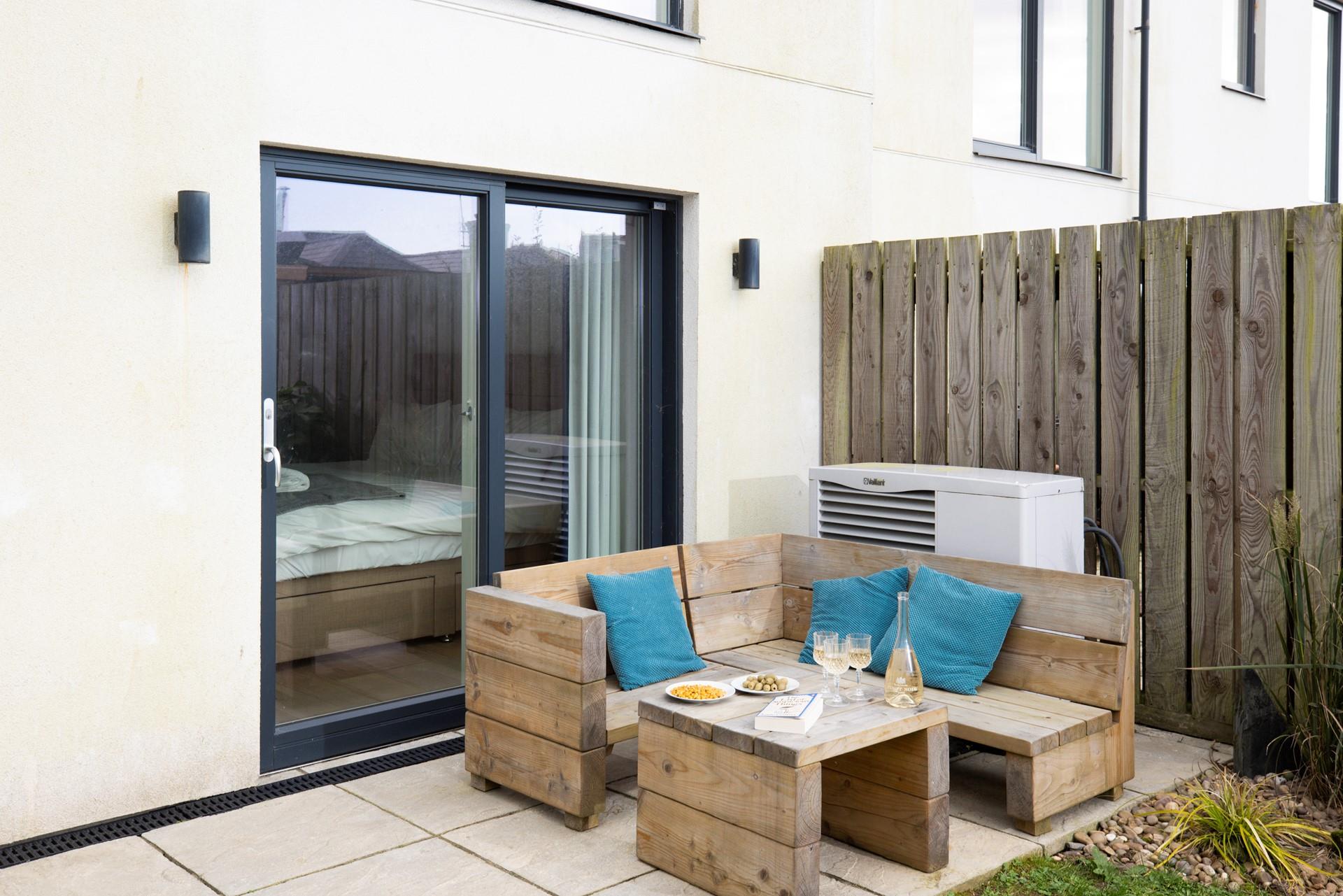 Spend balmy evenings dining al fresco as the sun goes down.