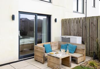 Spend balmy evenings dining al fresco as the sun goes down.