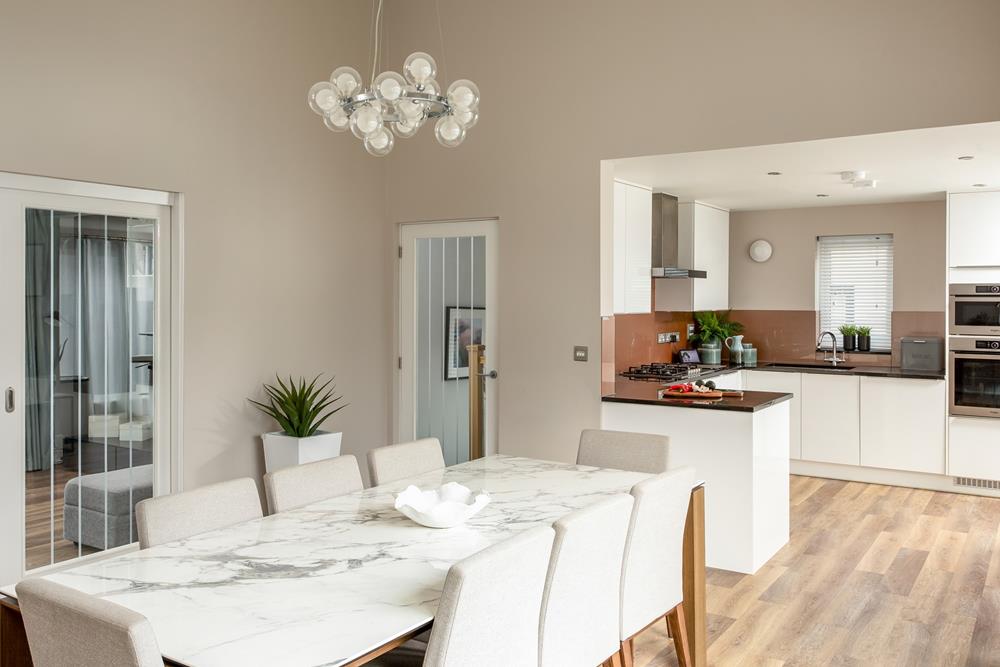 Open plan cooking and dining is on the menu at Driftwood, so all the family can spend quality time together.