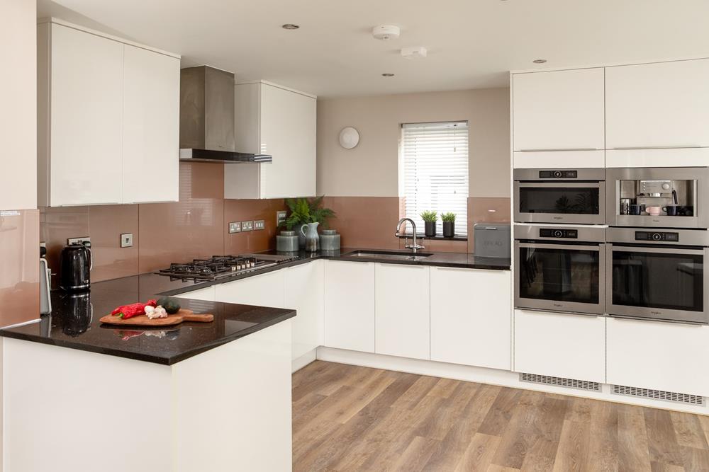 Sleek and stylish, with an integrated coffee machine, the kitchen will be a home from home for the foodie in the family.