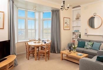 Open plan living makes the most of the stunning vista.