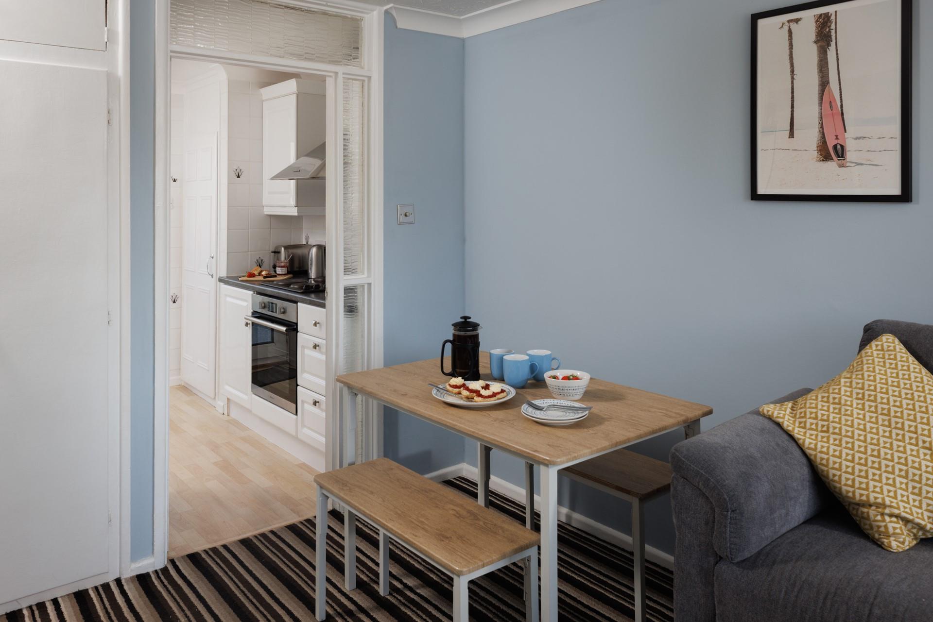 You can cook, dine and relax together.