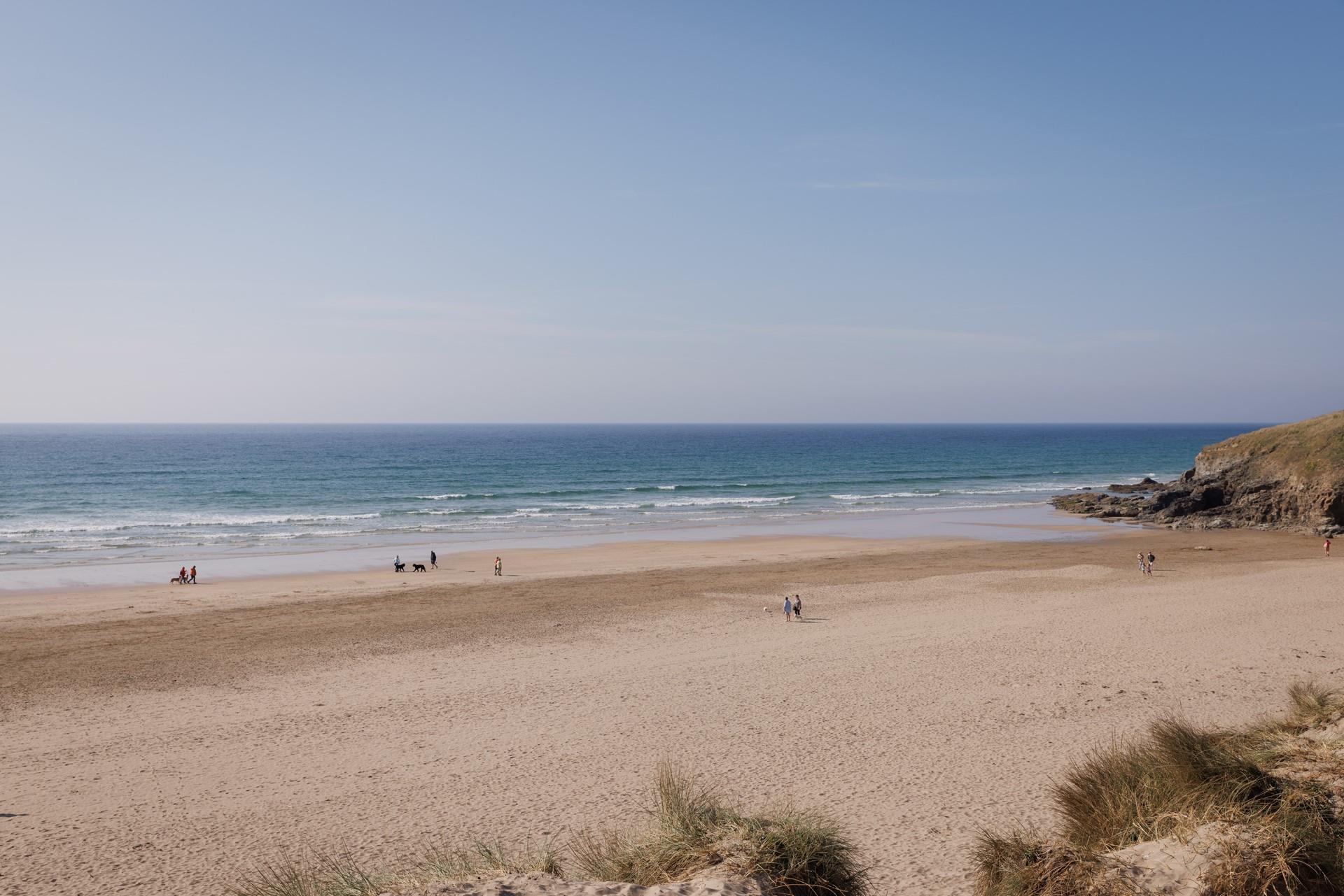 The golden sands of Perranporth beach are just a couple of minutes' walk away!