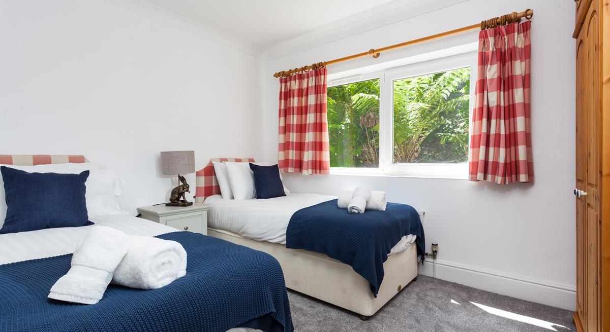 As the sun comes down come in from the balcony, tuck into bed and drift off to sleep.