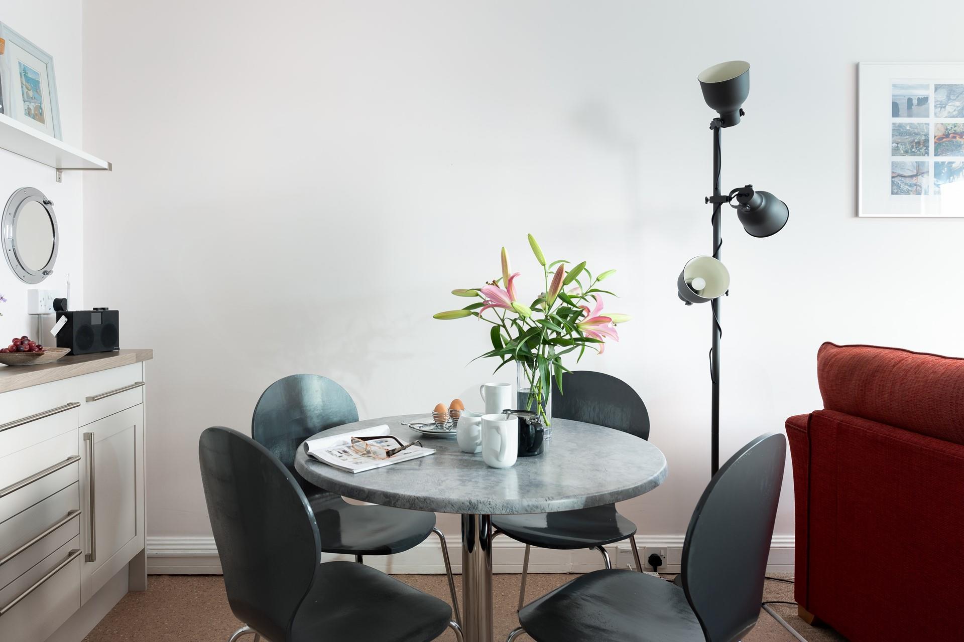 If you don't feel like cooking walk into town for a delicious meal with a view.