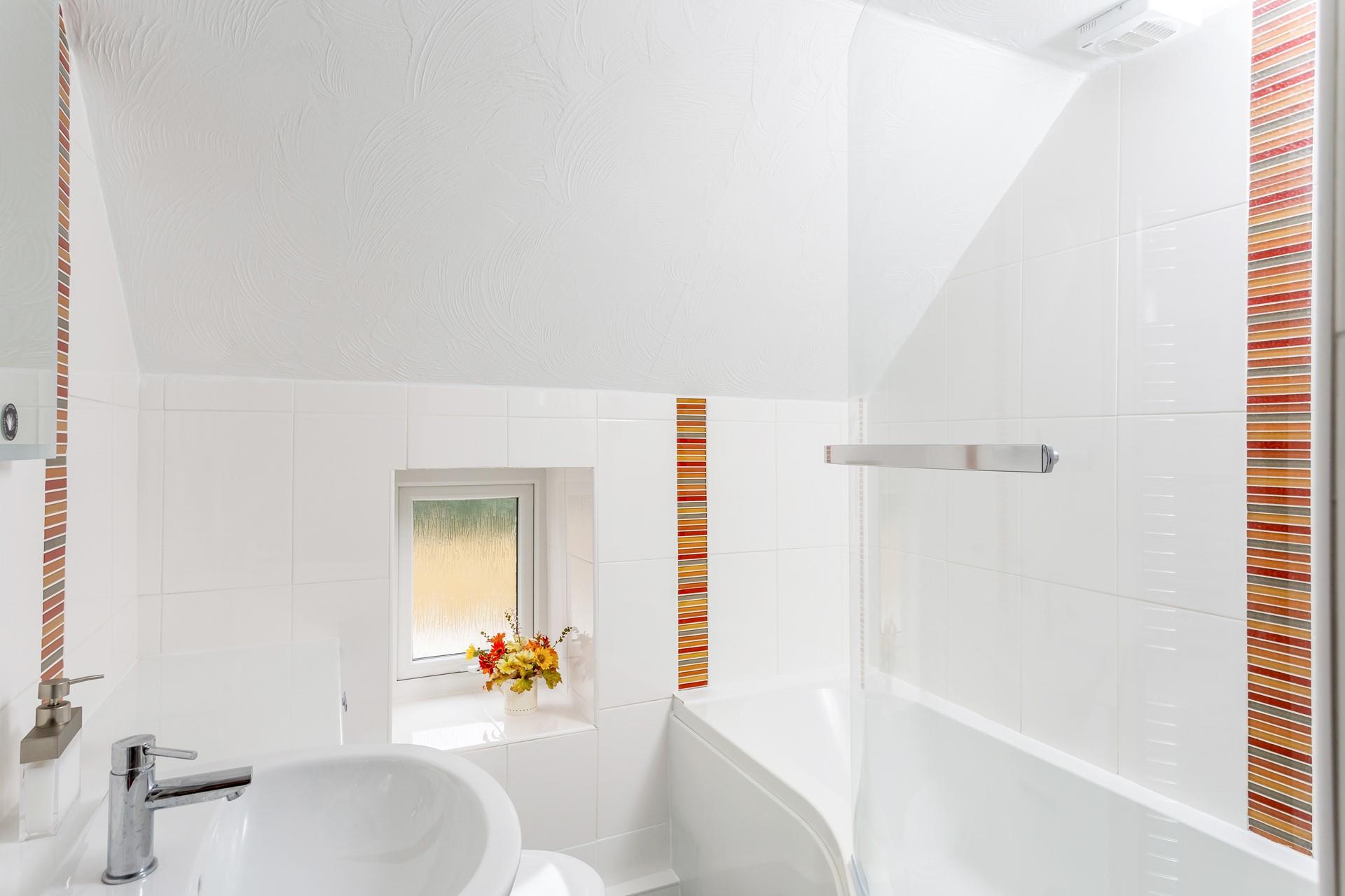 Relax and unwind with a hot soak in a bubble bath.